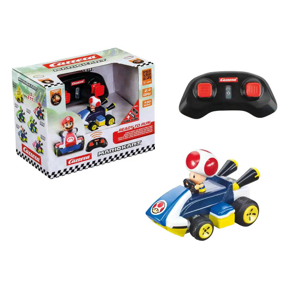 Super Mario Kart RC masinuta telecomandata 1/50 2.4GHz Mini Toad poza produsului