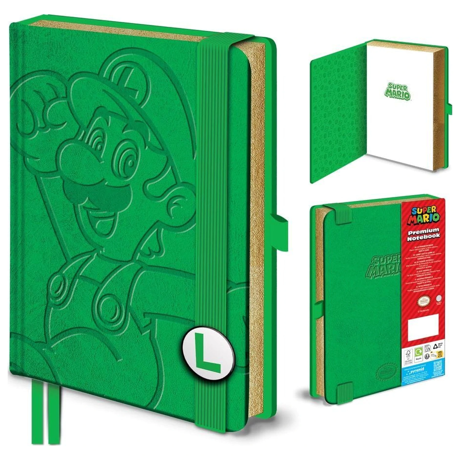 Super Mario Luigi caiet A5 poza produsului