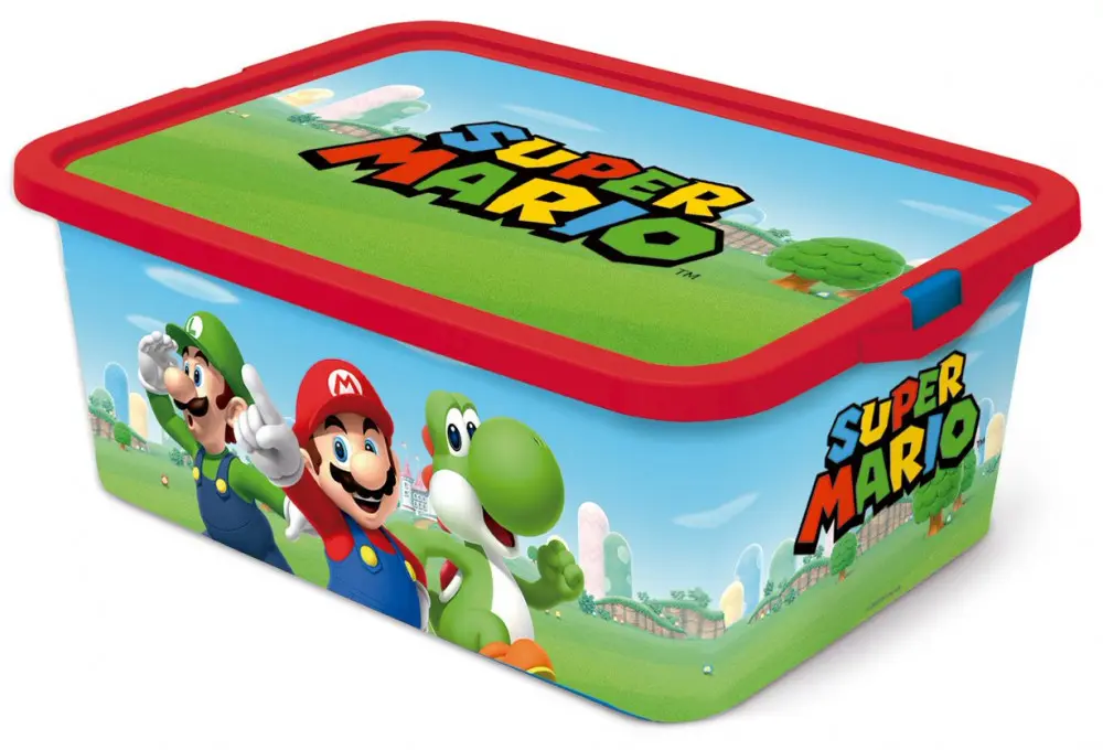 Super Mario cutie de depozitare din plastic 13 L poza produsului
