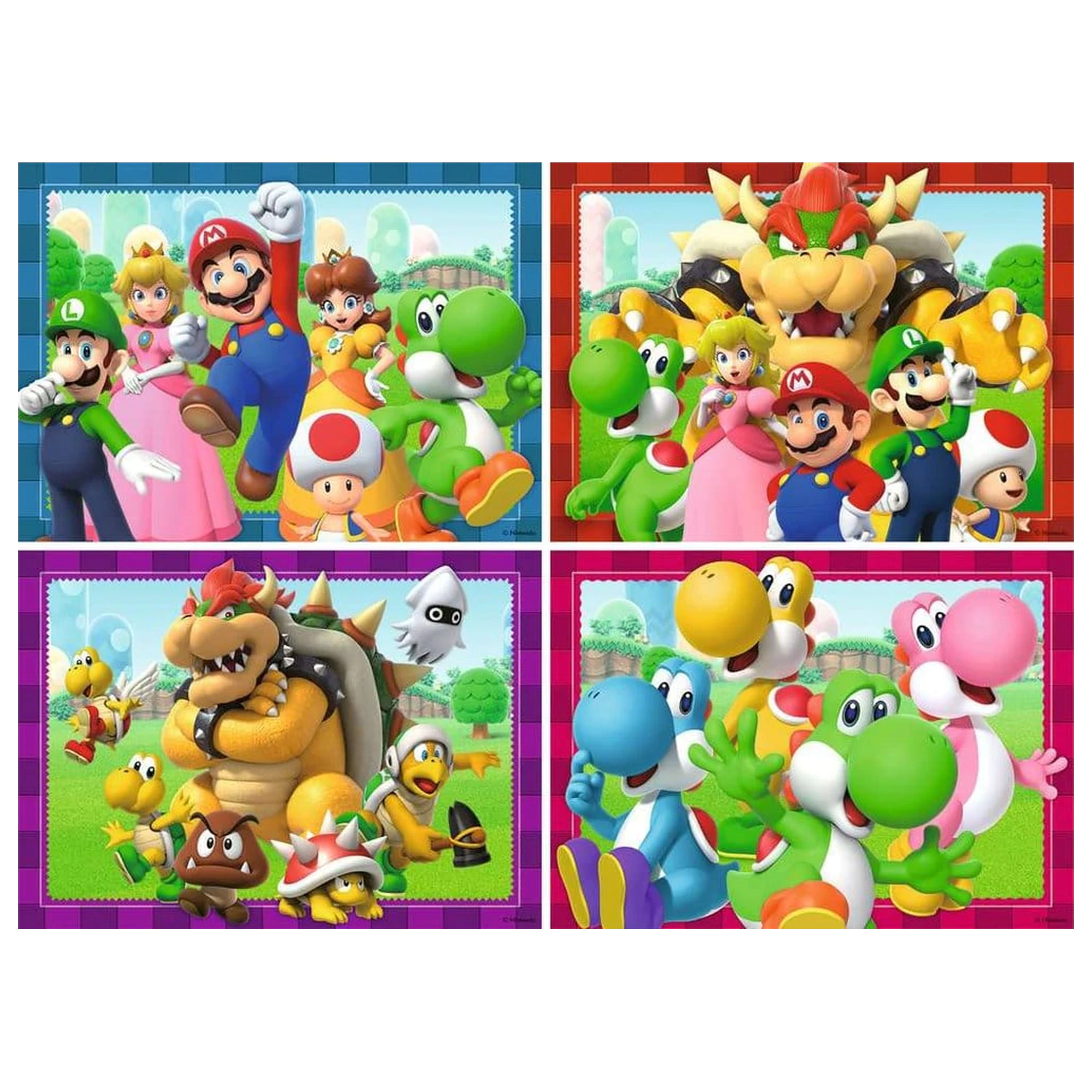 Super Mario Puzzle Set 4-în-1 Timp pentru Mario! (4x100 Piese) poza produsului