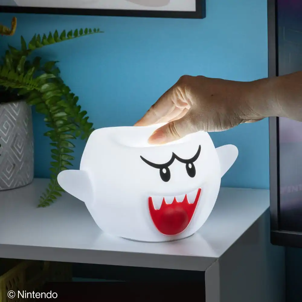 Super Mario Squishy Glo Silicon Lampă de Veghe Boo 14 cm poza produsului