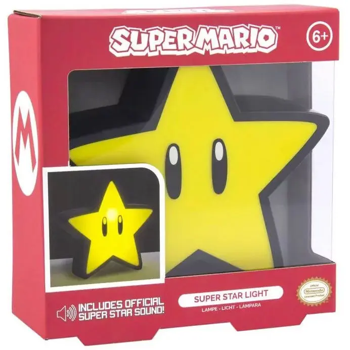 Super Mario Mini Lampă cu Sunet Super Star poza produsului