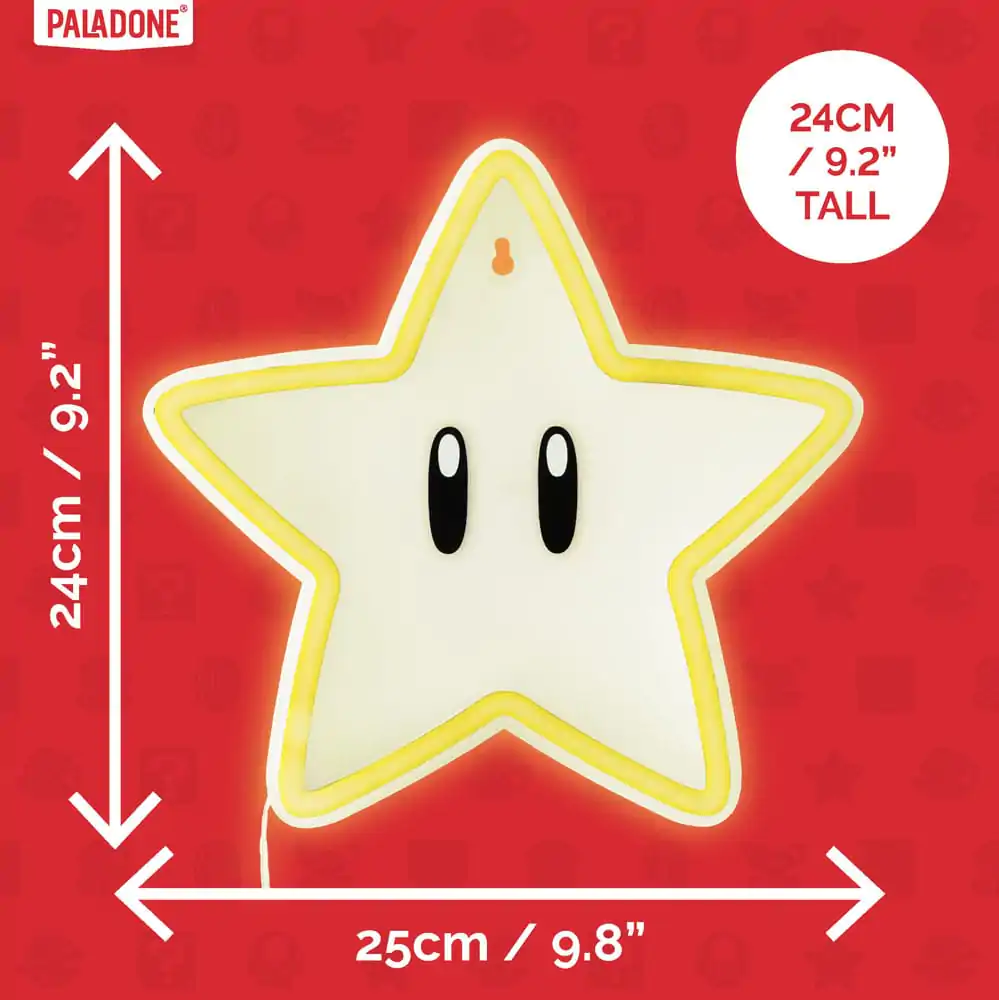 Super Mario LED Lampa de perete cu lumina Super Star Neon poza produsului