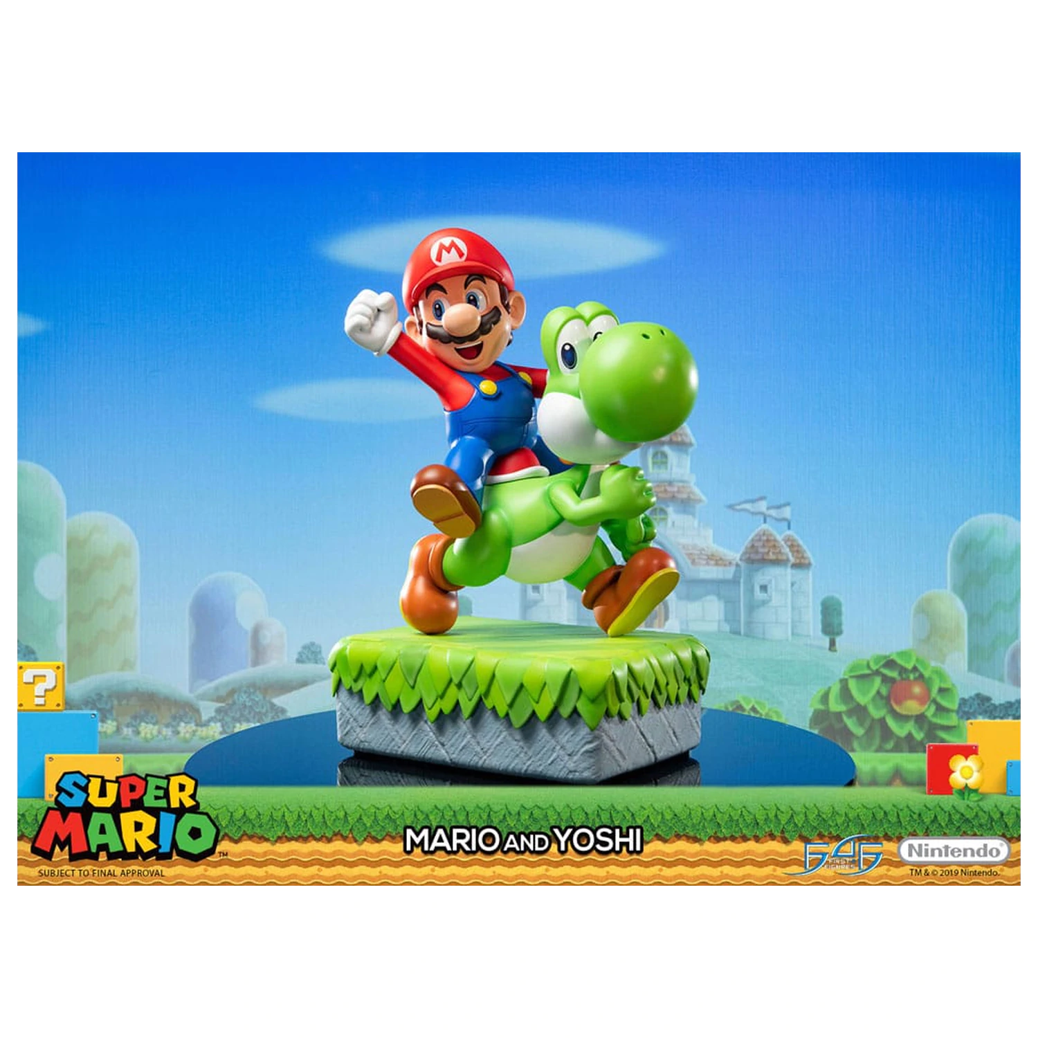 Super Mario Statuie Mario si Yoshi 48 cm poza produsului
