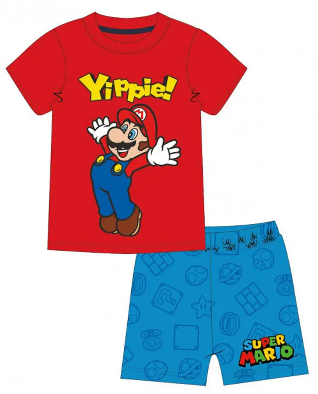 Super Mario Yippie pijamale scurte pentru copii poza produsului