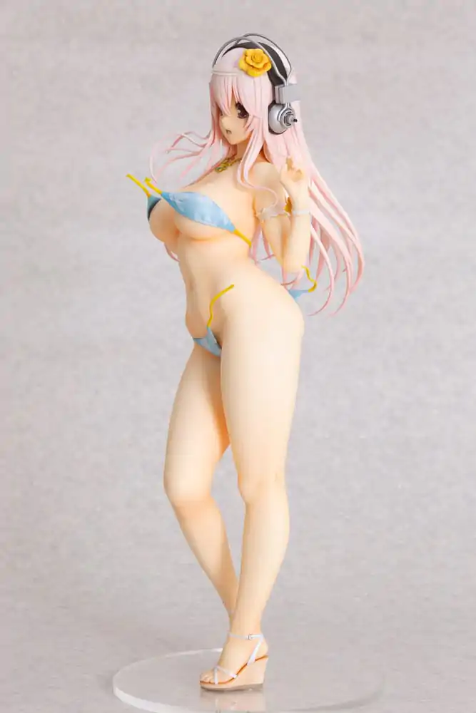 Super Sonico Statue 1/4.5 Super Sonico Summer Vacation Ver. 35 cm Statuie poza produsului