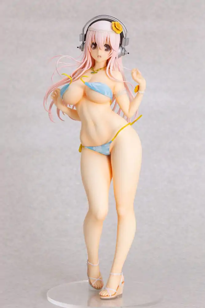 Super Sonico Statue 1/4.5 Super Sonico Summer Vacation Ver. 35 cm Statuie poza produsului