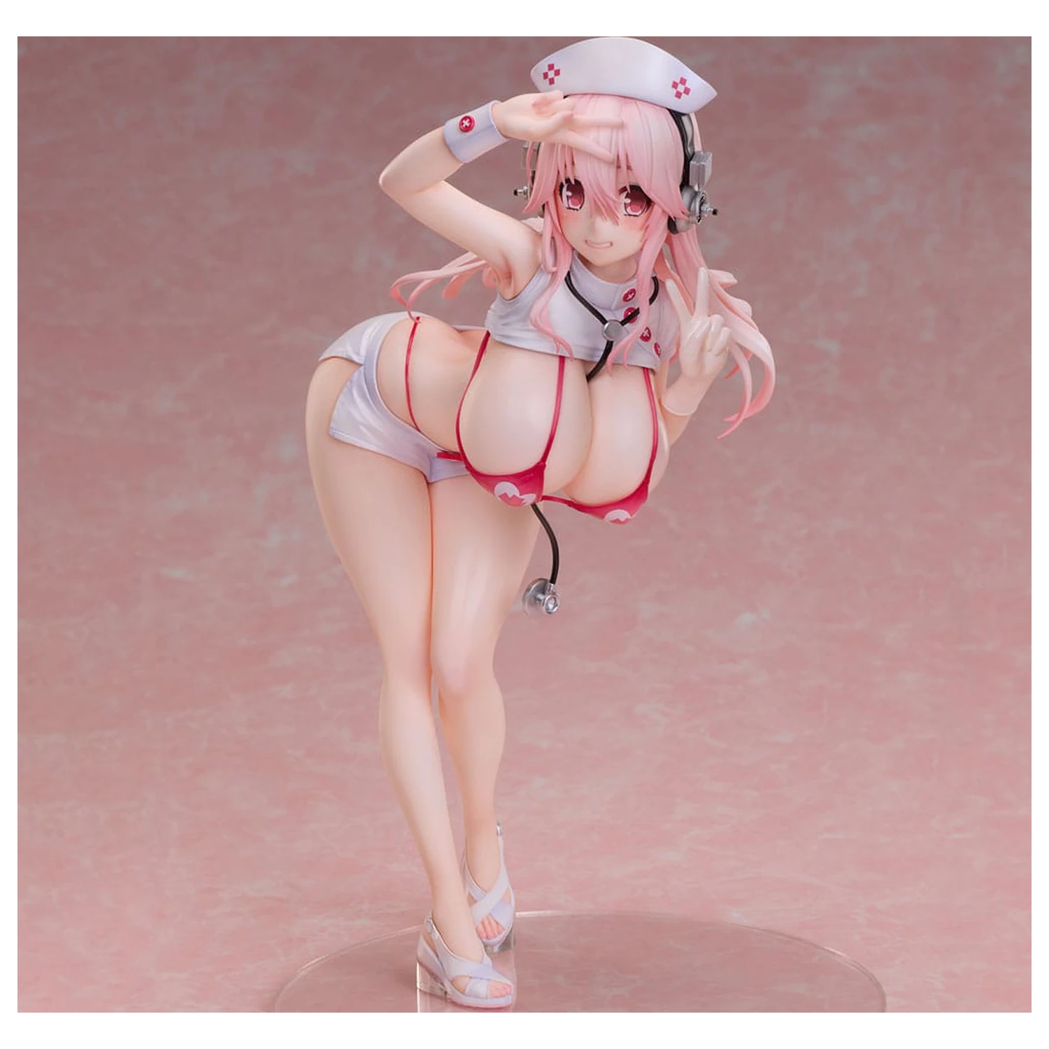 Super Sonico PVC Statuie 1/6 Super Sonico Nurse Bikini Ver. 22 cm poza produsului