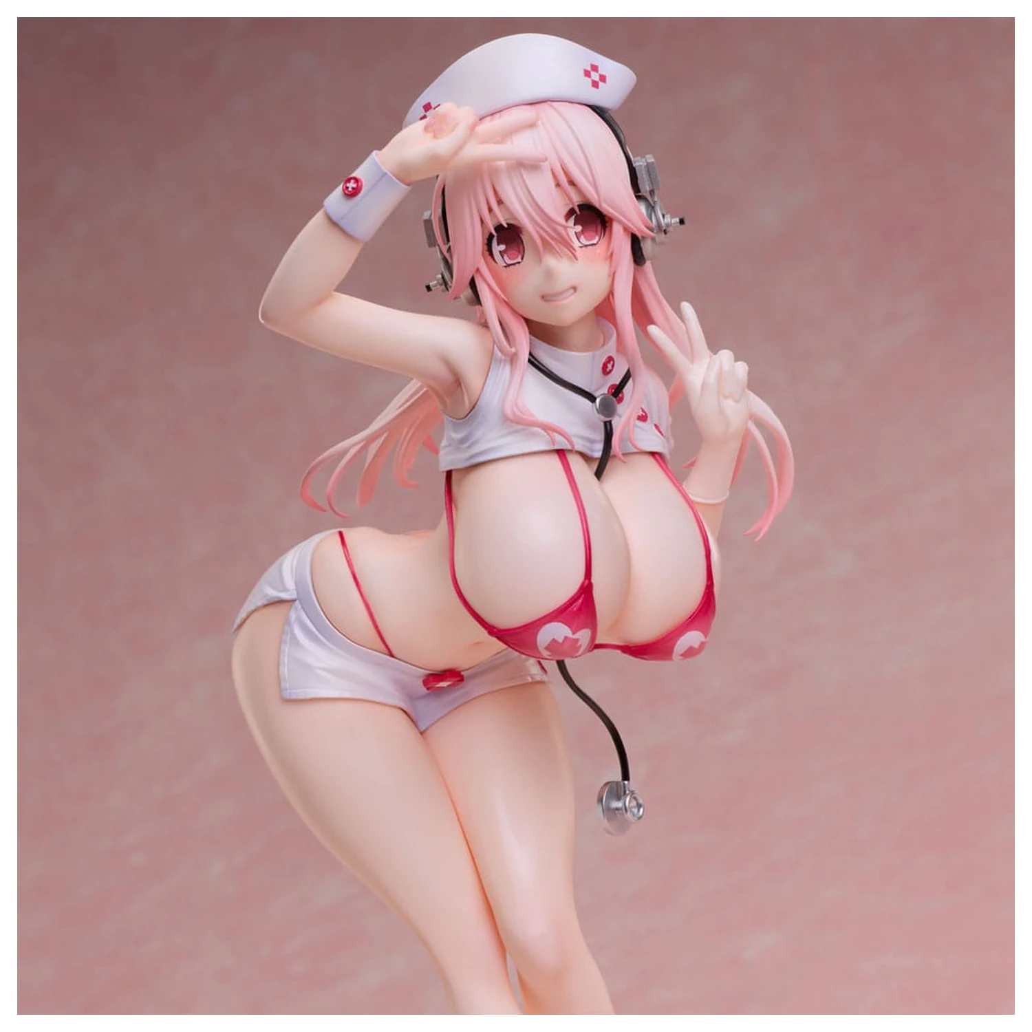 Super Sonico PVC Statuie 1/6 Super Sonico Nurse Bikini Ver. 22 cm poza produsului