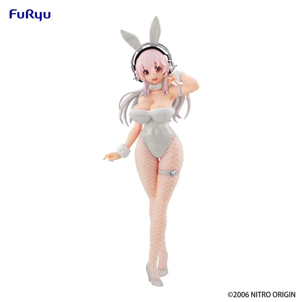 Super Sonico BiCute Bunnies Statuie PVC Pearl White Ver. 30 cm poza produsului
