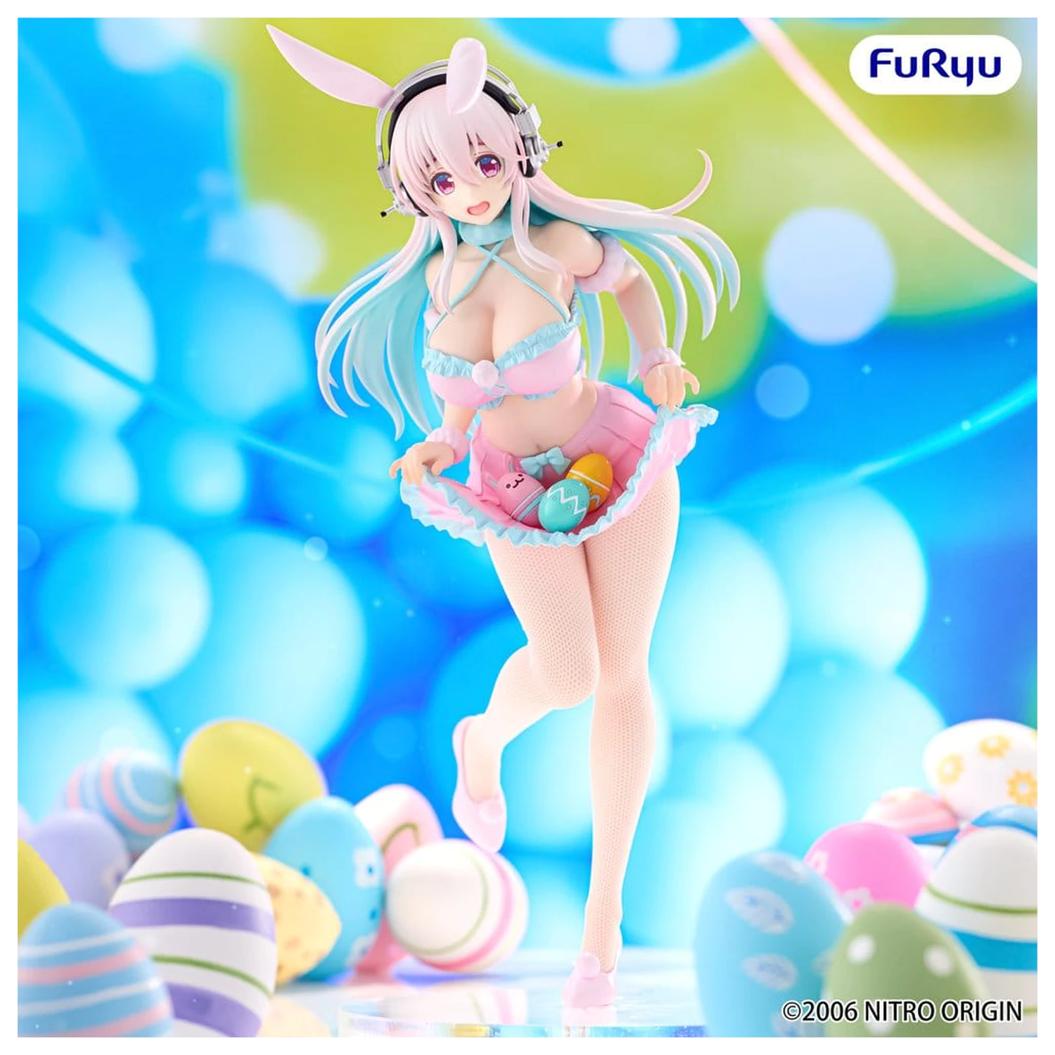 Figurina PVC Super Sonico BiCute Bunnies Pastel Easter Ver. 29 cm poza produsului