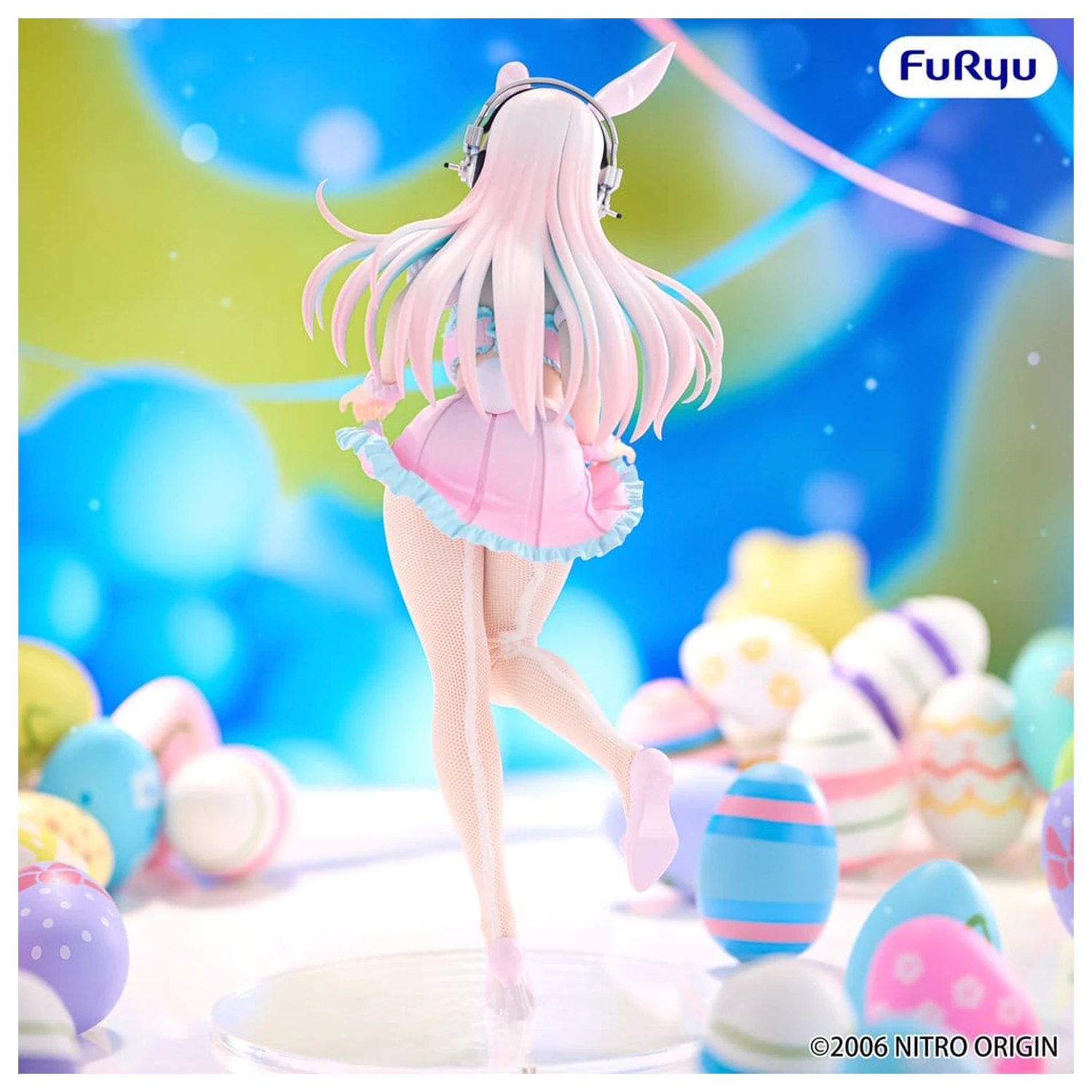 Figurina PVC Super Sonico BiCute Bunnies Pastel Easter Ver. 29 cm poza produsului