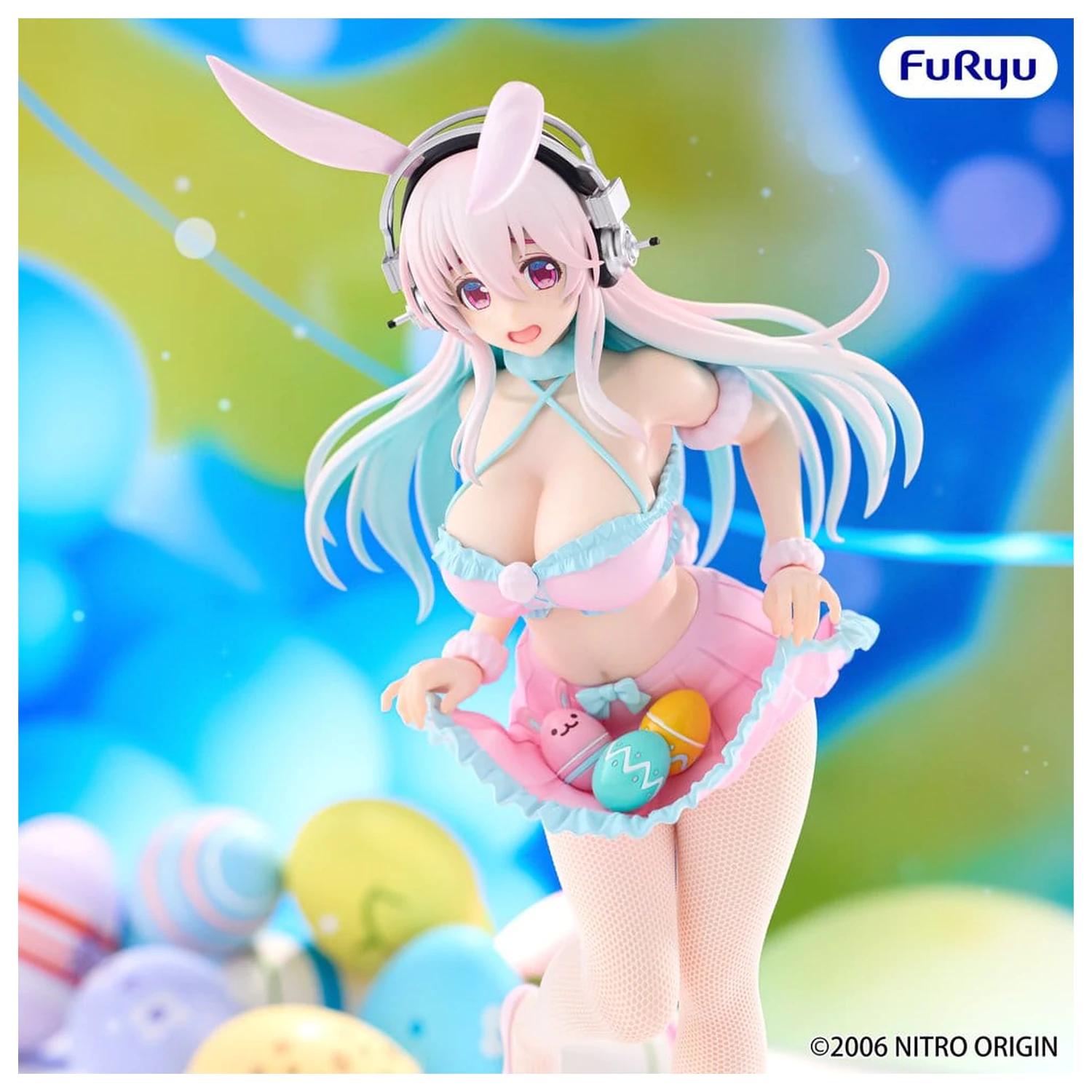 Figurina PVC Super Sonico BiCute Bunnies Pastel Easter Ver. 29 cm poza produsului