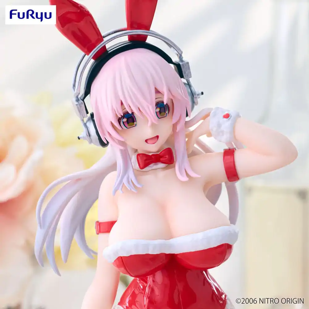 Super Sonico BiCute Bunnies Statuie PVC Culoare Roșie Ver. 30 cm poza produsului