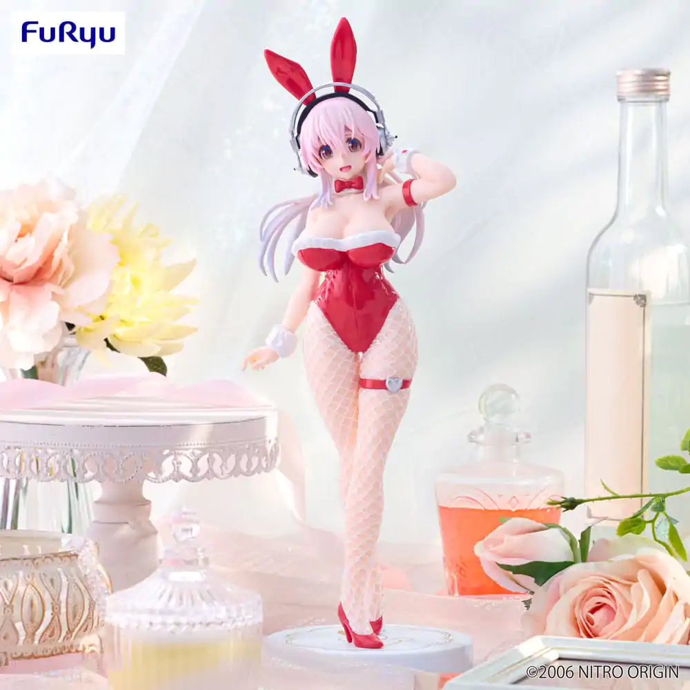 Super Sonico BiCute Bunnies Statuie PVC Culoare Roșie Ver. 30 cm poza produsului