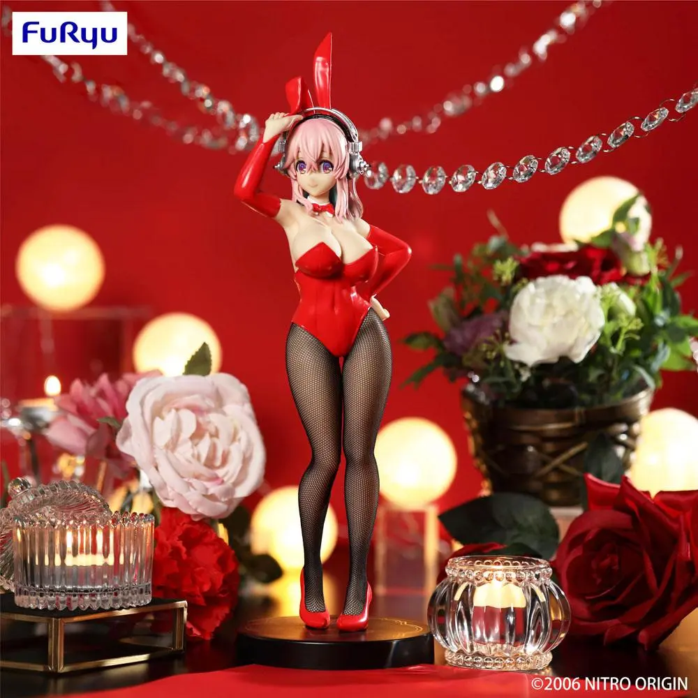 Statuie PVC Super Sonico BiCute Bunnies Super Sonico Red Ver. 28 cm poza produsului