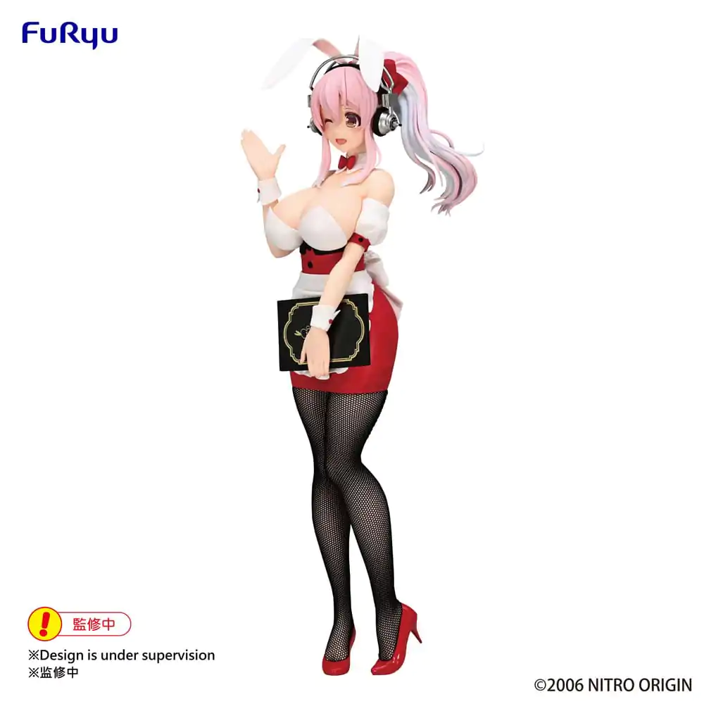 Super Sonico BiCute Bunnies PVC Statuie Super Sonico Waitress Ver. 28 cm poza produsului