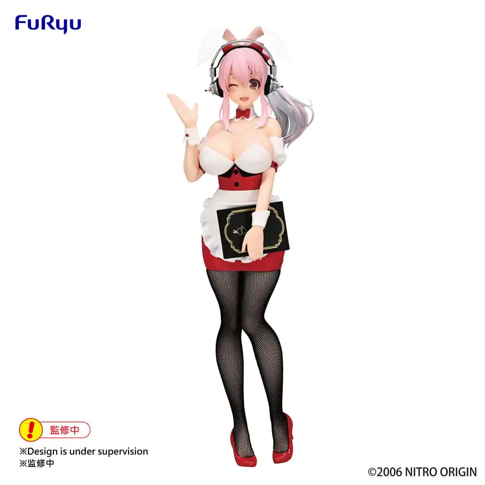 Super Sonico BiCute Bunnies PVC Statuie Super Sonico Waitress Ver. 28 cm poza produsului