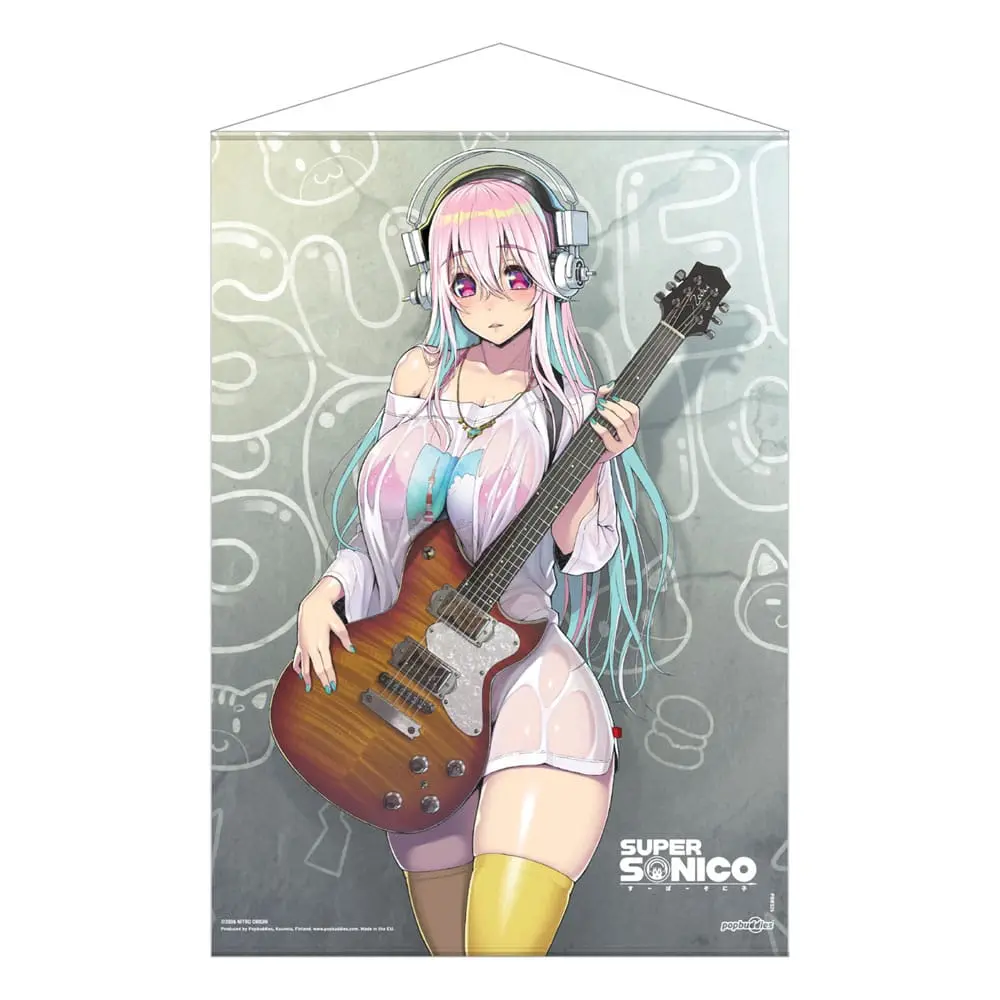 Super Sonico Wallscroll Super Sonico cu chitară 50 x 70 cm poza produsului