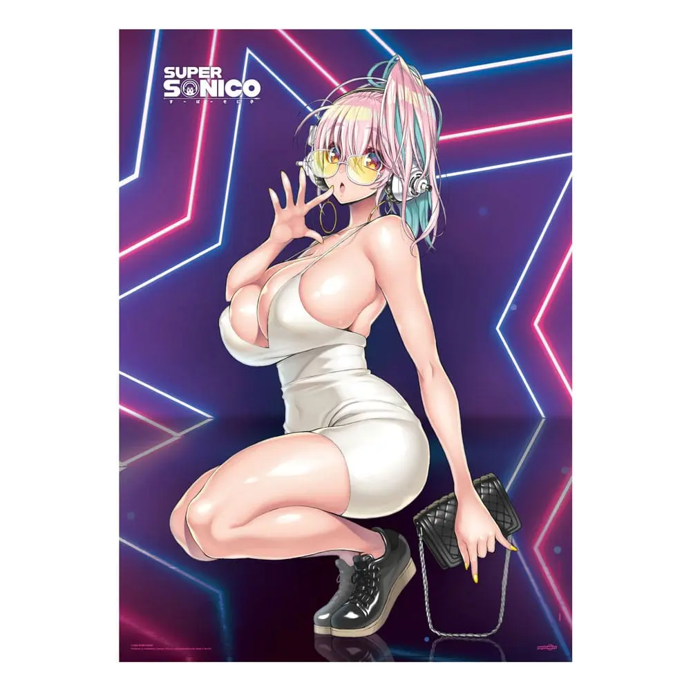 Super Sonico Wallscroll Poster Textil Super Star 84 x 118 cm poza produsului