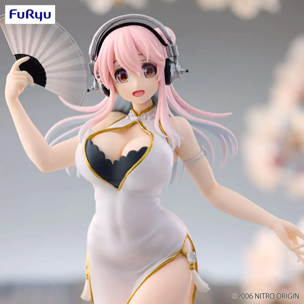 Super Sonico Trio-Try-iT Statuie din PVC White China Dress Ver. 21 cm poza produsului