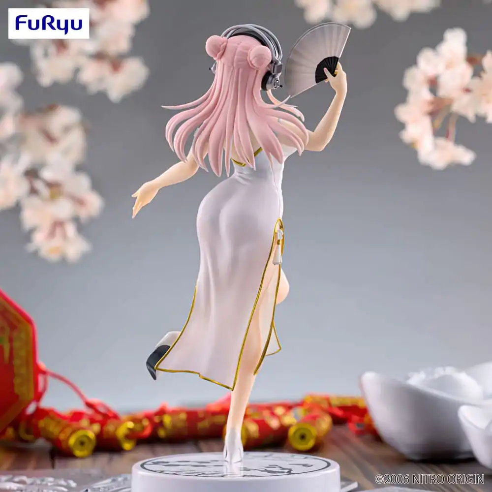 Super Sonico Trio-Try-iT Statuie din PVC White China Dress Ver. 21 cm poza produsului