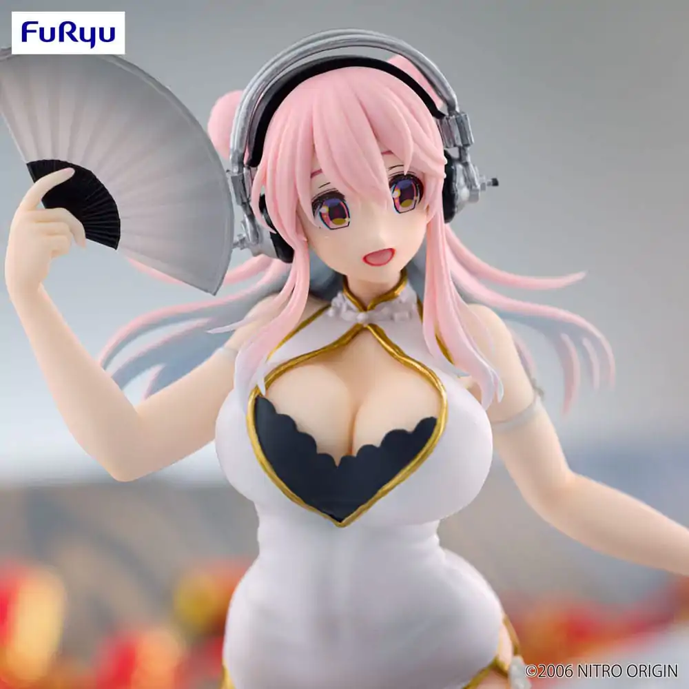 Super Sonico Trio-Try-iT Statuie din PVC White China Dress Ver. 21 cm poza produsului