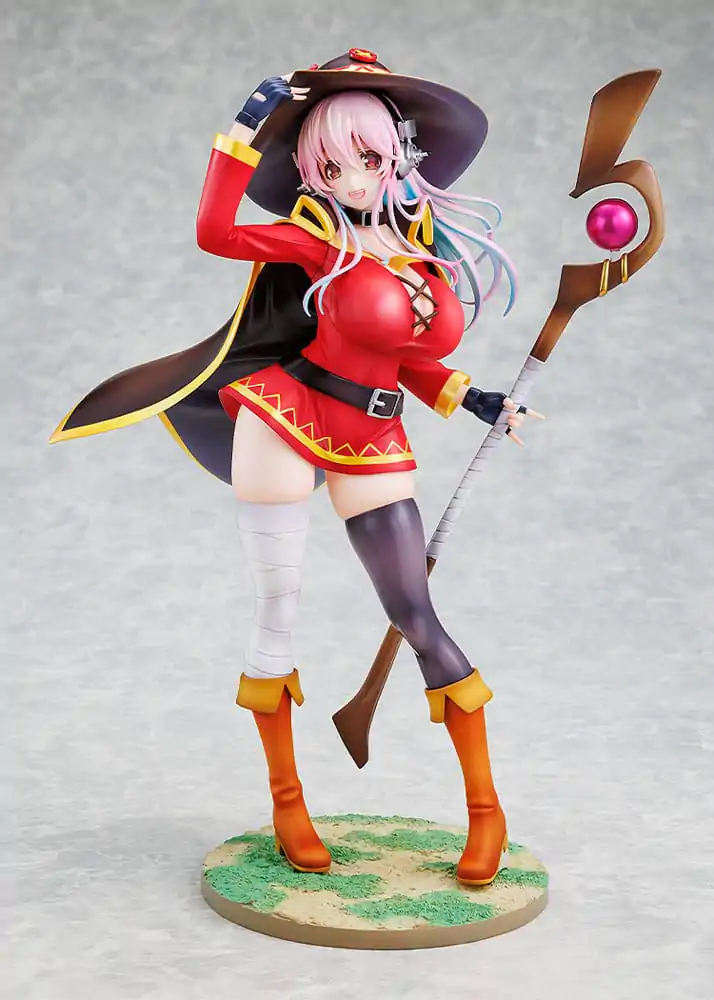 Super Sonico x Konosuba Statuie din PVC 1/7 Super Sonico Megumin Ver. colaborare 25 cm poza produsului