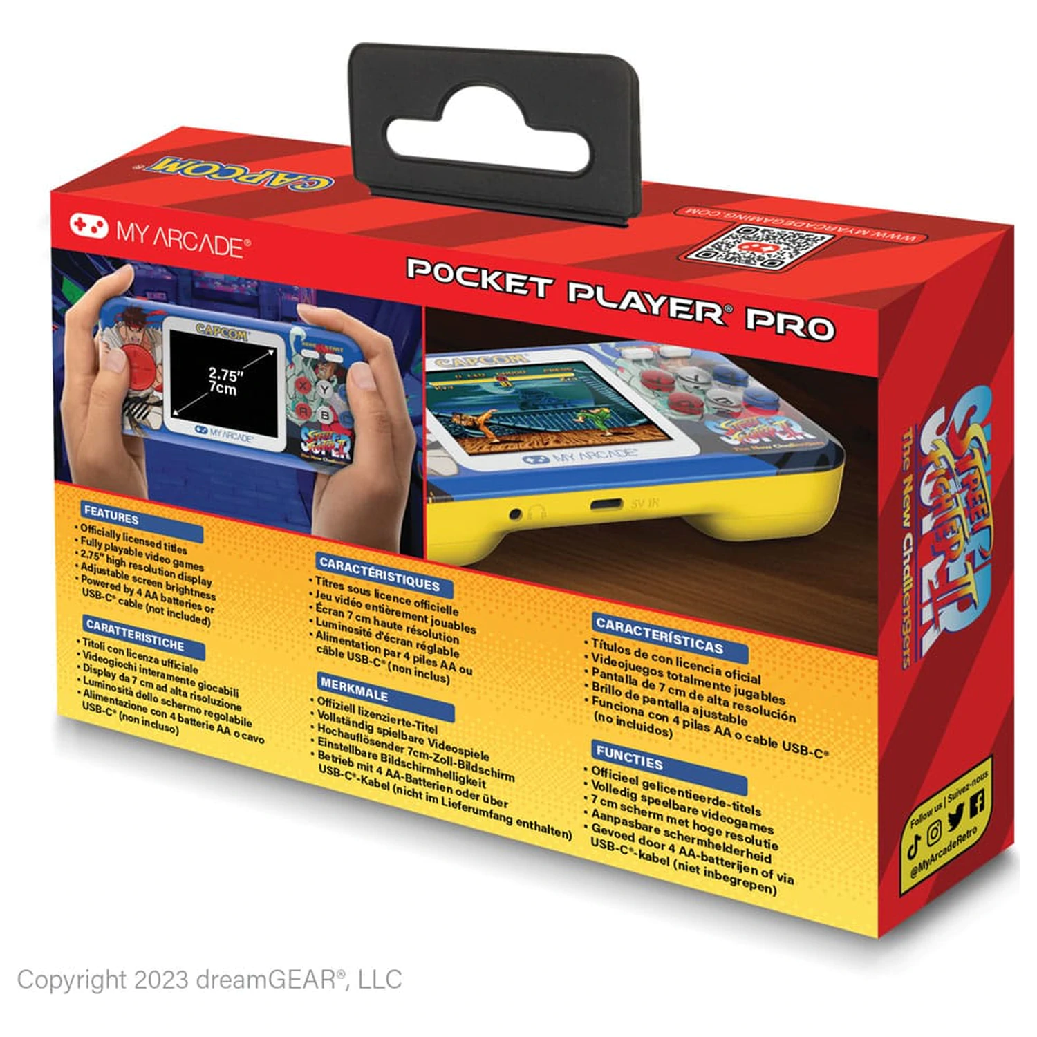 Super Street Fighter II Portabil Sistem de jocuri Pocket Player Pro poza produsului