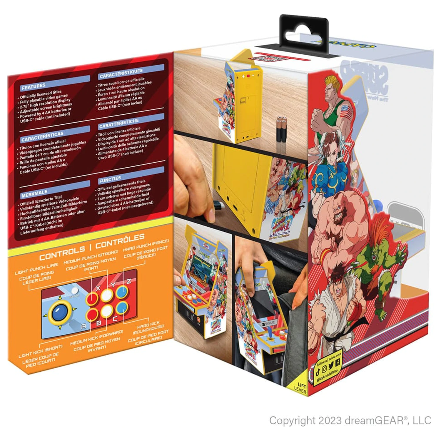 Super Street Fighter II portabil Retro Arcade Micro Player Pro poza produsului