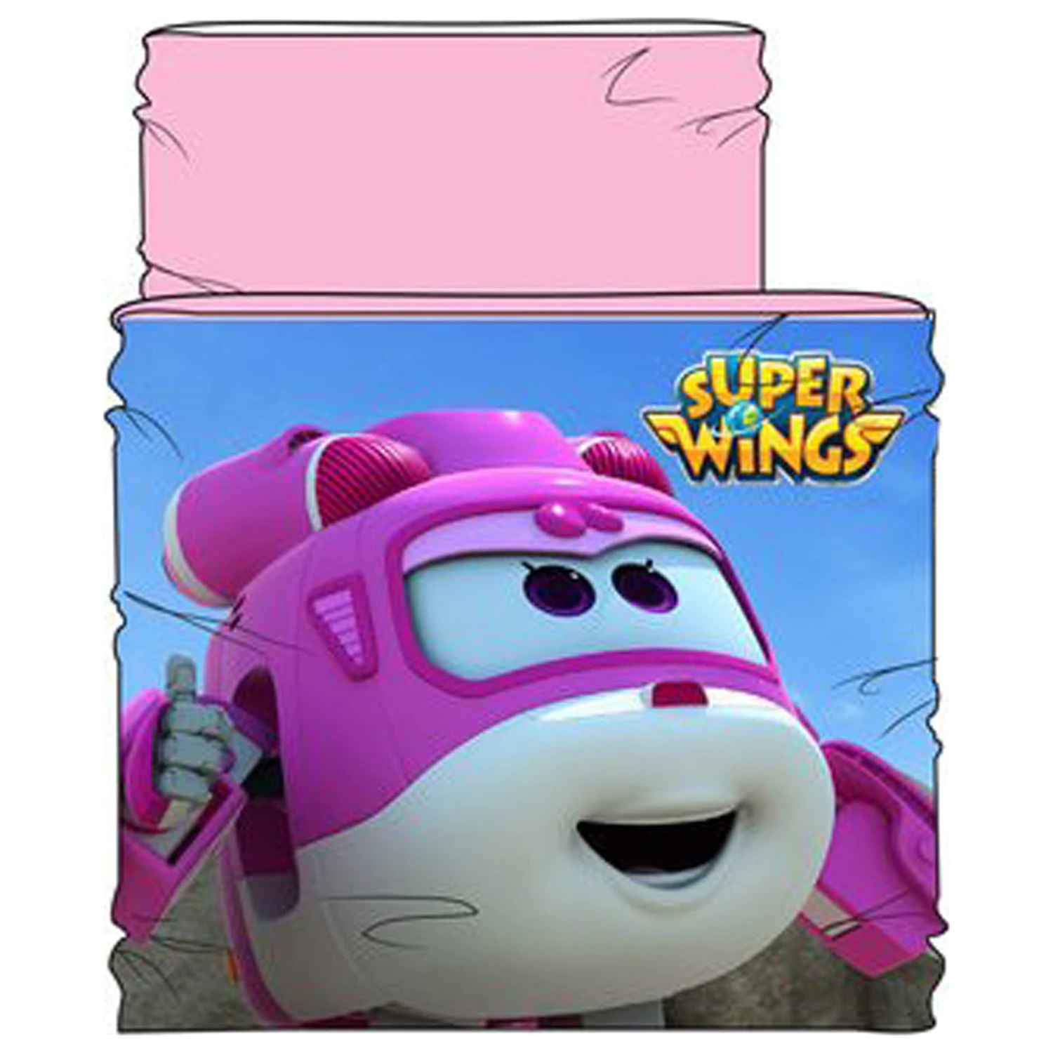 Super Wings Pink Flyer Fular Snood pentru Copii poza produsului