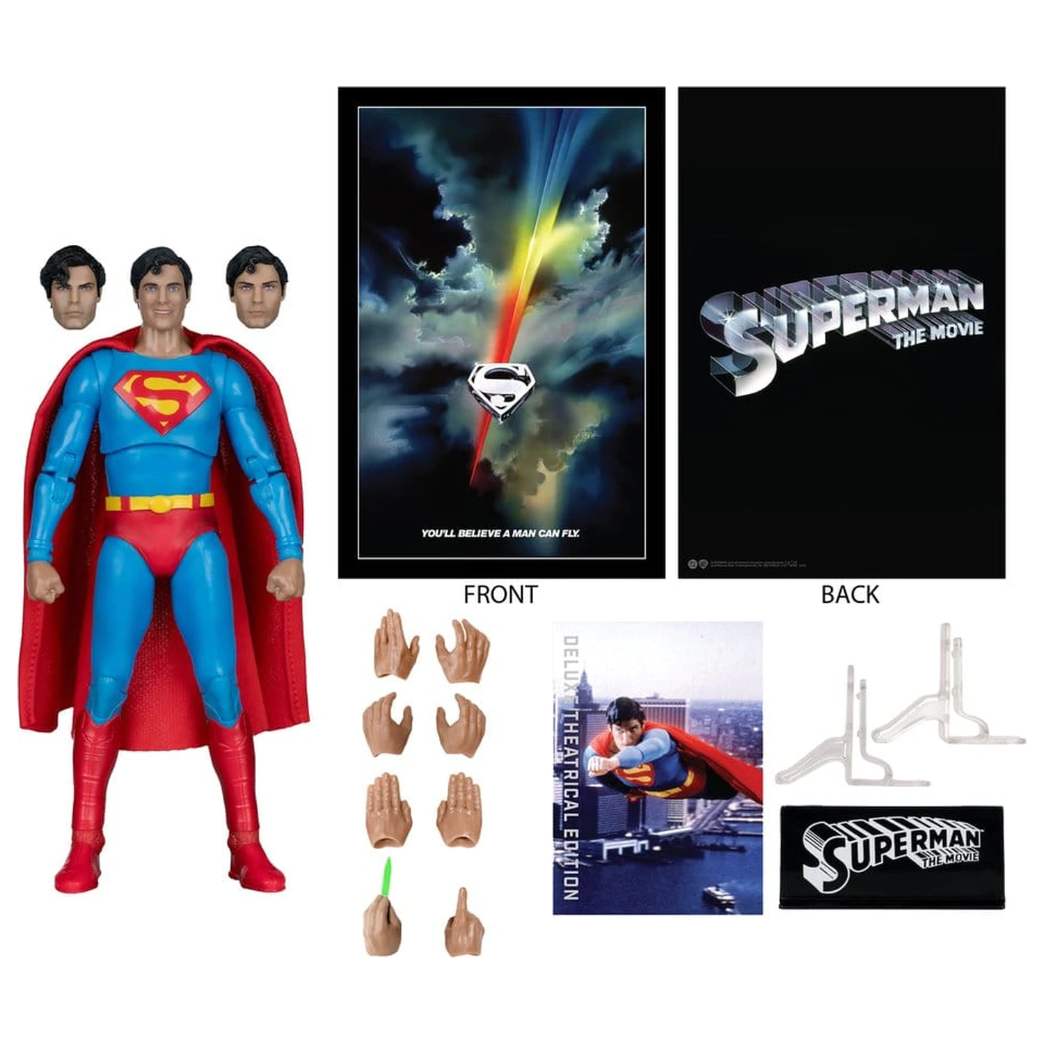 Superman (1978) DC Multiverse Deluxe Theatrical Edition Figurina de actiune Superman 19 cm poza produsului