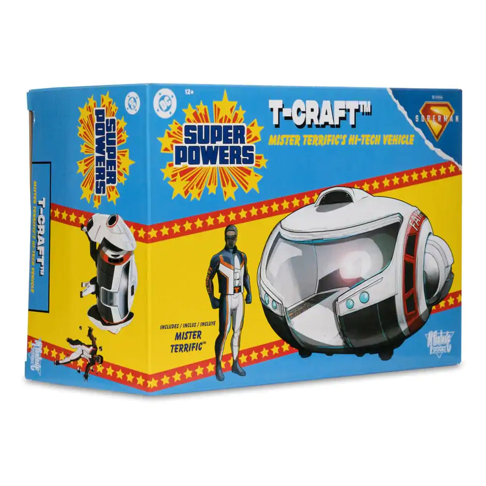 Superman (2025) DC Direct Super Powers figurină de acțiune cu vehicul Mr. Terrific & T-Craft poza produsului