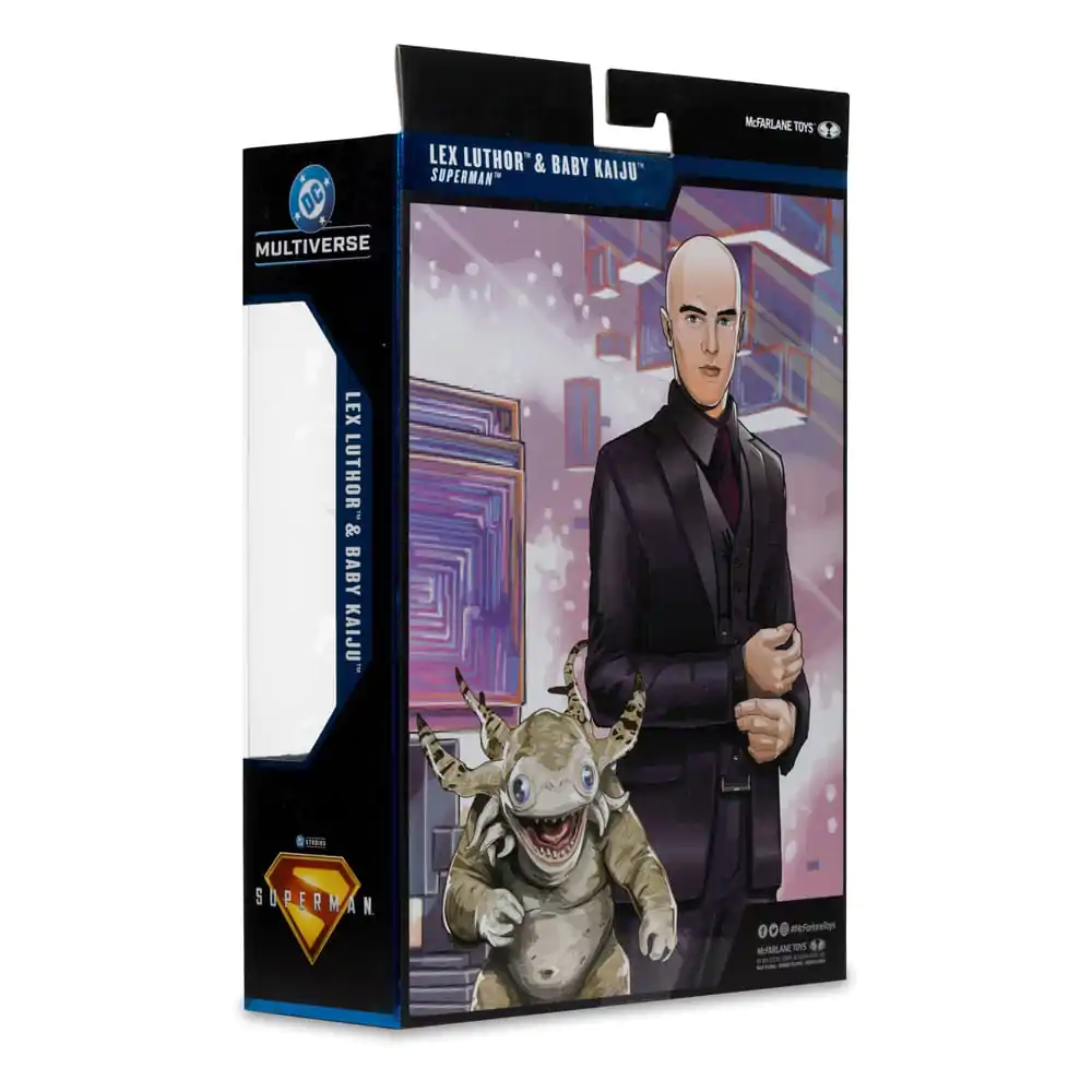 Superman (2025) DC Multiverse Deluxe Action Figure Lex Luthor with Baby Kaiju (Deluxe Theatrical Edition) Figurina de Acțiune Deluxe 18 cm poza produsului
