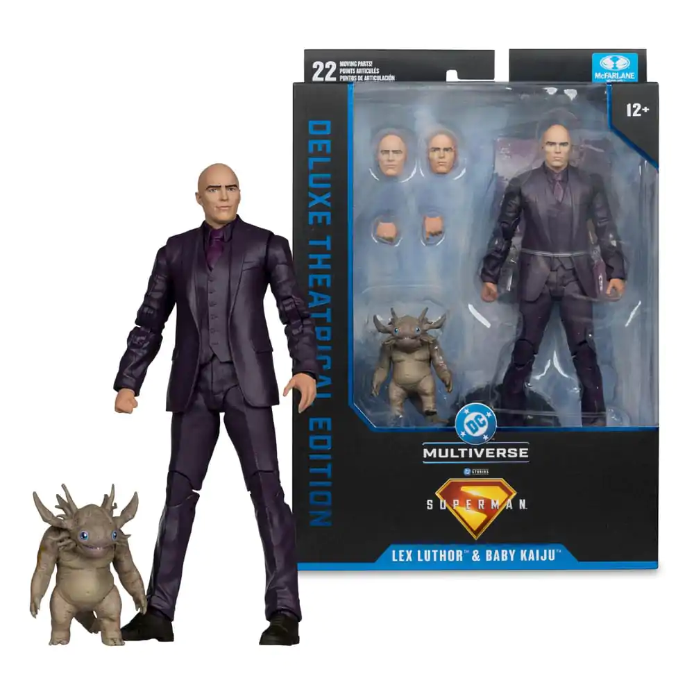 Superman (2025) DC Multiverse Deluxe Action Figure Lex Luthor with Baby Kaiju (Deluxe Theatrical Edition) Figurina de Acțiune Deluxe 18 cm poza produsului