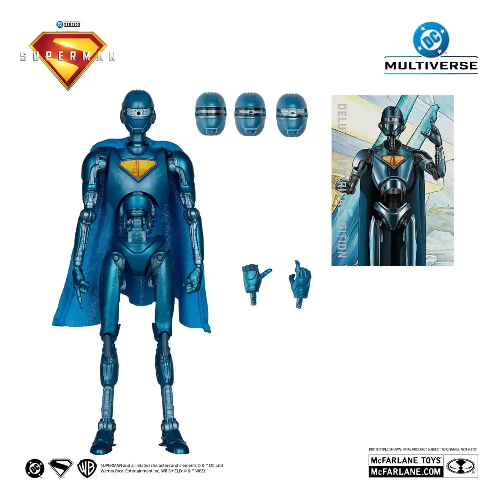 Superman (2025) DC Multiverse Deluxe Action Figure Superman Robot (Red Platinum Edition) 18 cm figurină de acțiune poza produsului
