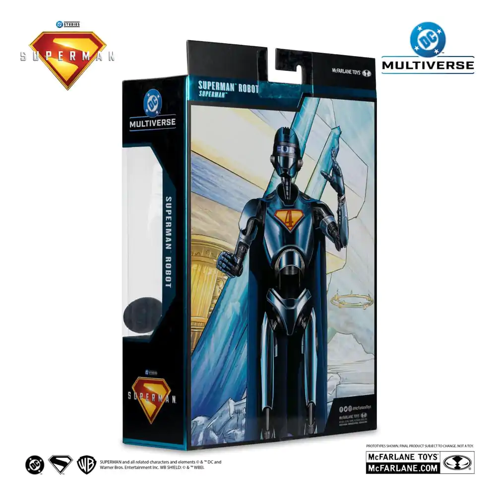 Superman (2025) DC Multiverse Deluxe Action Figure Superman Robot (Red Platinum Edition) 18 cm figurină de acțiune poza produsului