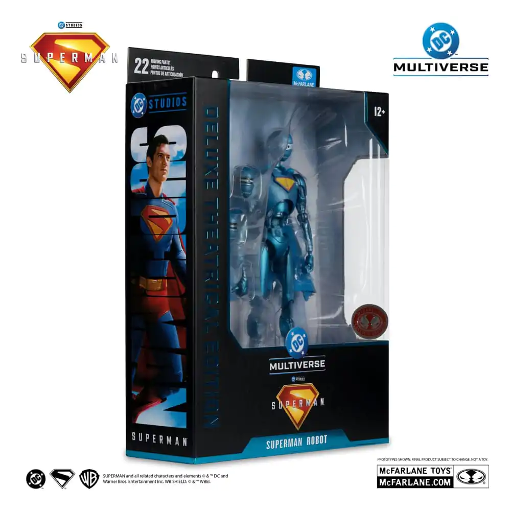 Superman (2025) DC Multiverse Deluxe Action Figure Superman Robot (Red Platinum Edition) 18 cm figurină de acțiune poza produsului