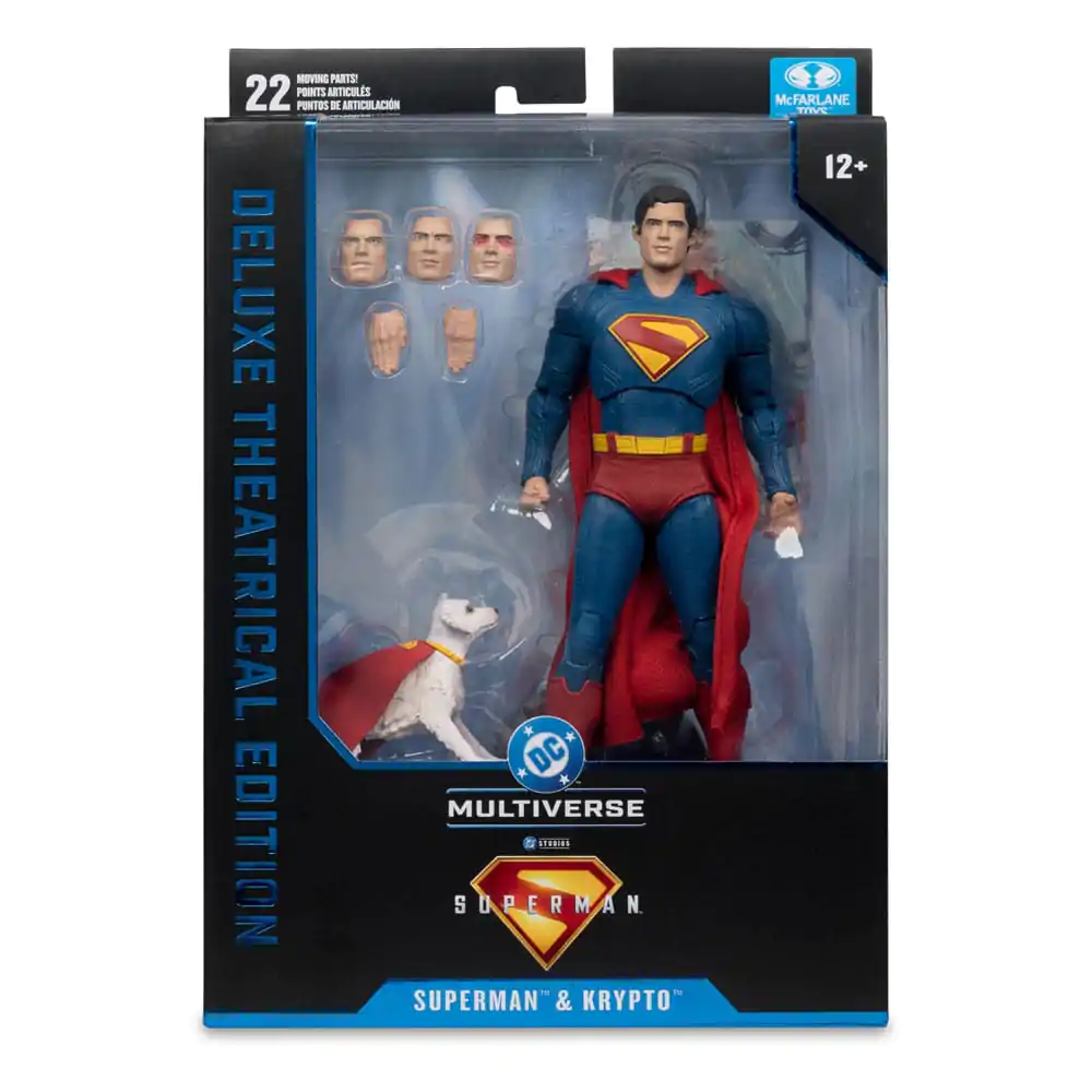 Superman (2025) DC Multiverse Deluxe Figurina de Acțiune Superman cu Krypto the Super Dog 18 cm poza produsului