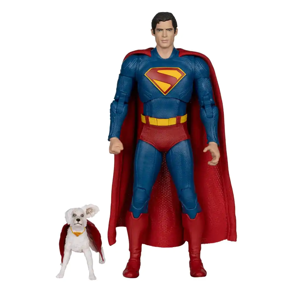 Superman (2025) DC Multiverse Deluxe Figurina de Acțiune Superman cu Krypto the Super Dog 18 cm poza produsului
