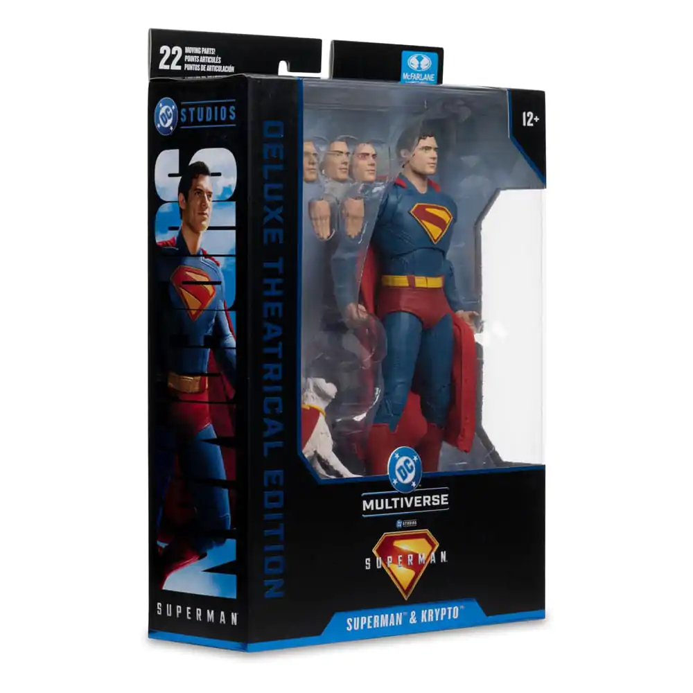 Superman (2025) DC Multiverse Deluxe Figurina de Acțiune Superman cu Krypto the Super Dog 18 cm poza produsului