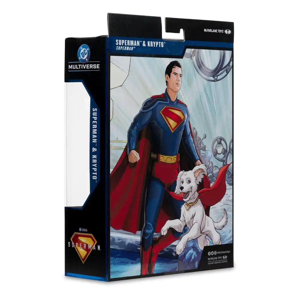 Superman (2025) DC Multiverse Deluxe Figurina de Acțiune Superman cu Krypto the Super Dog 18 cm poza produsului