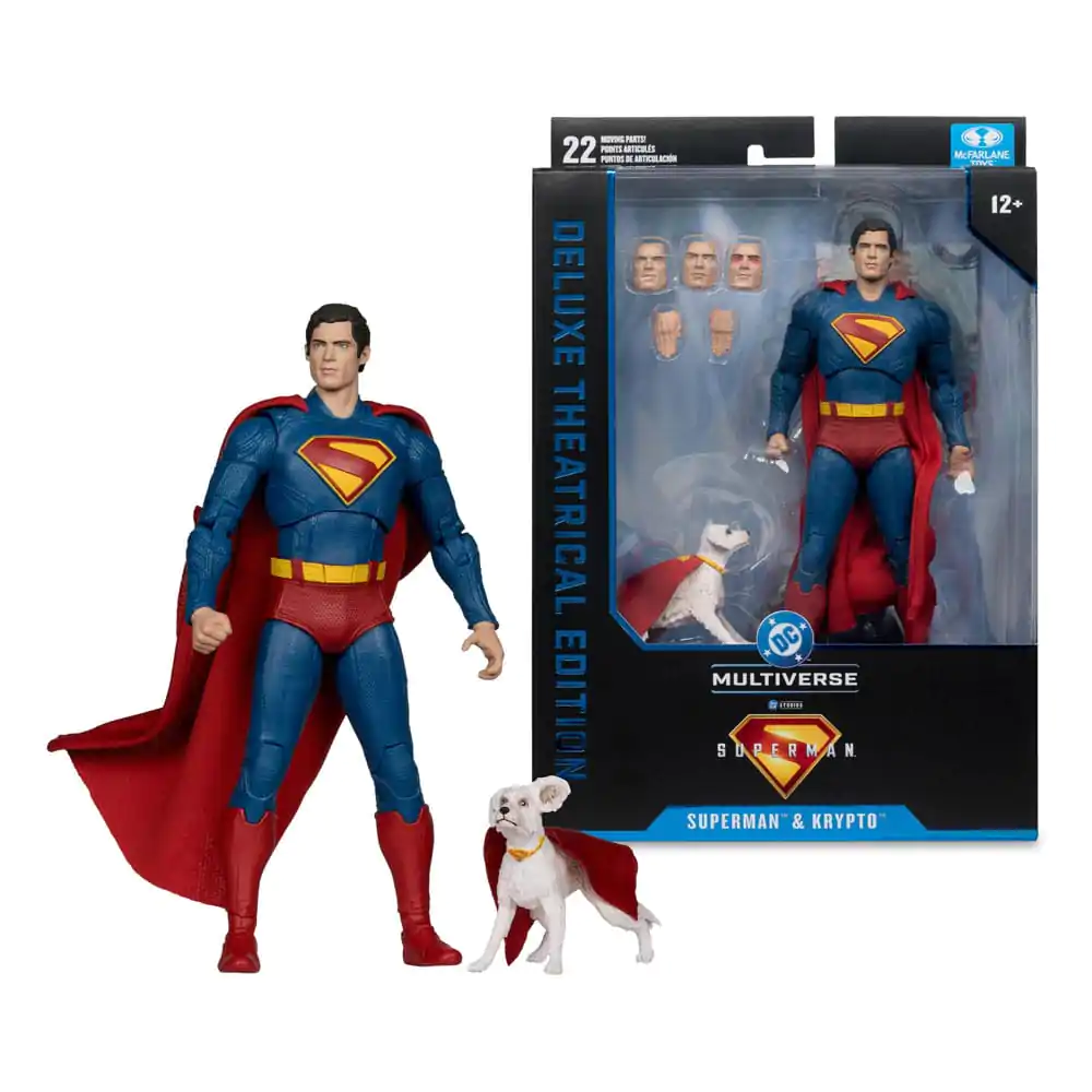 Superman (2025) DC Multiverse Deluxe Figurina de Acțiune Superman cu Krypto the Super Dog 18 cm poza produsului