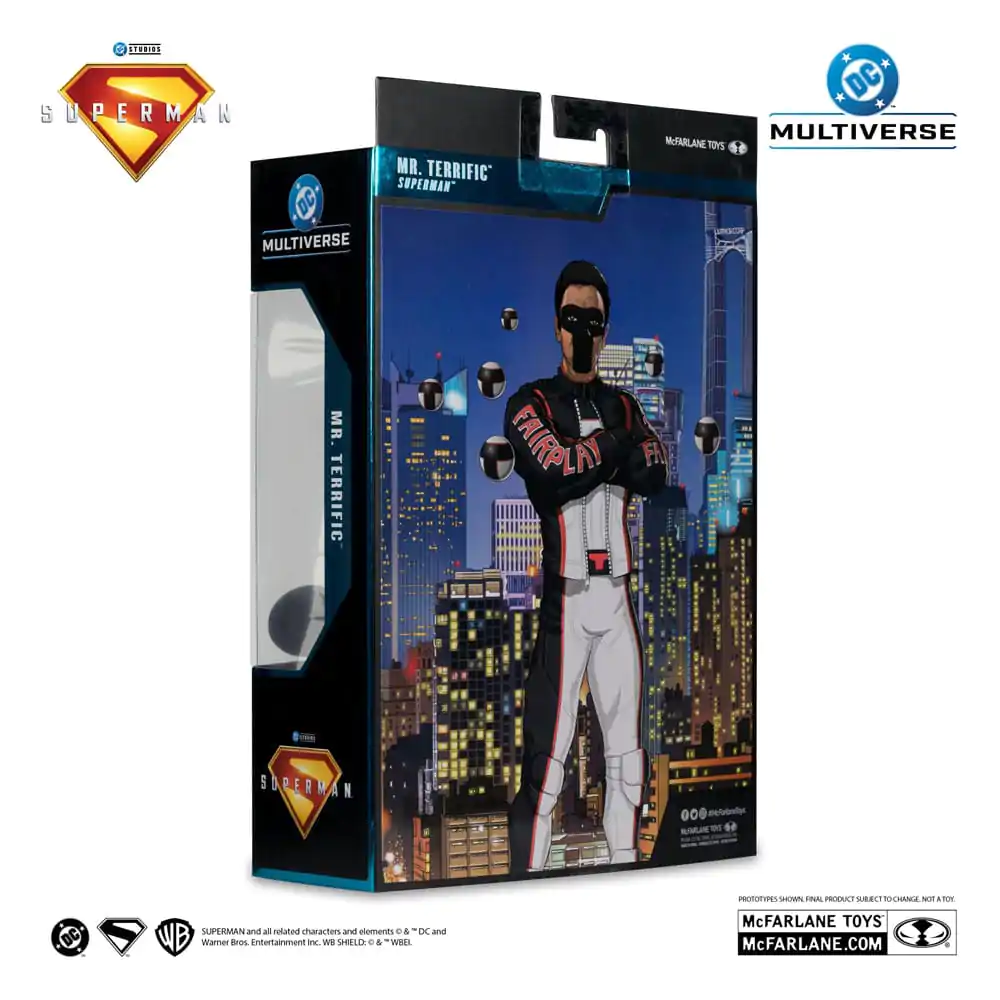 Superman (2025) DC Multiverse Deluxe Theatrical Edition Figurina de acțiune Mr. Terrific (Red Platinum Edition) 18 cm poza produsului