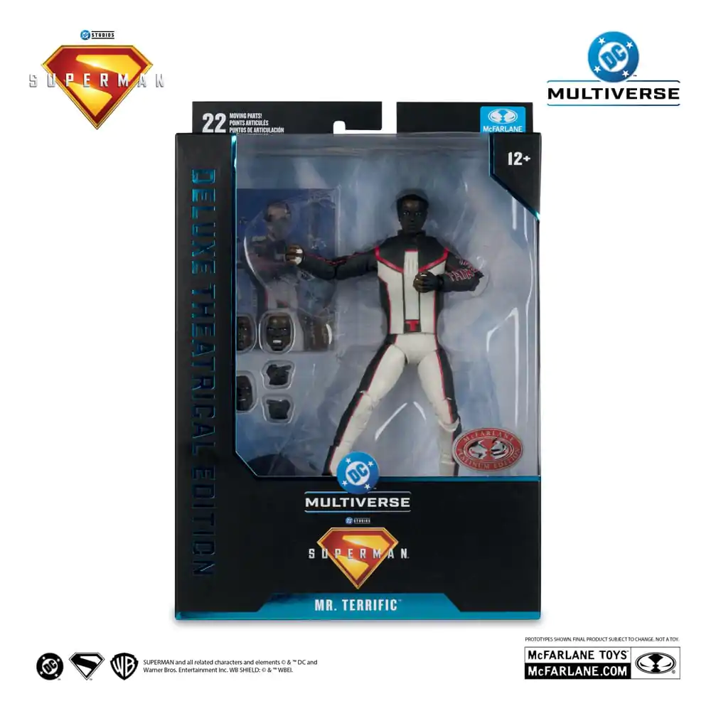 Superman (2025) DC Multiverse Deluxe Theatrical Edition Figurina de acțiune Mr. Terrific (Red Platinum Edition) 18 cm poza produsului