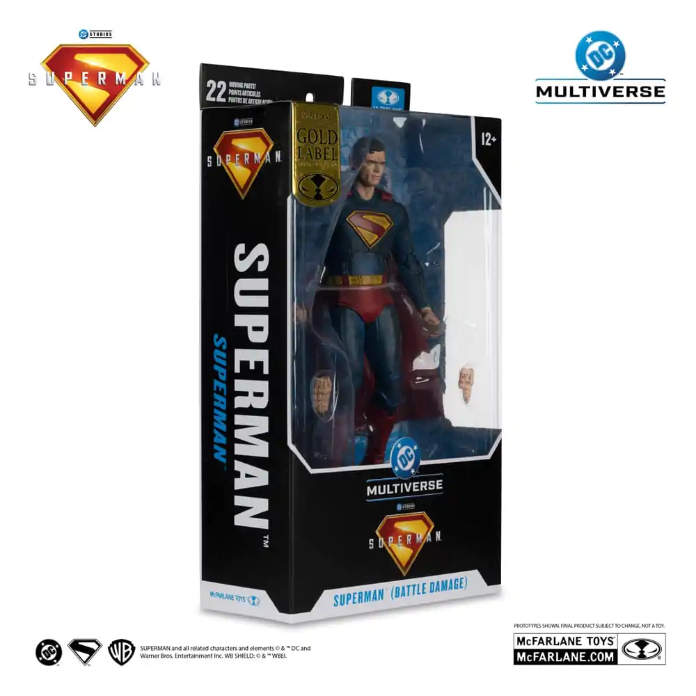 Superman (2025) DC Multiverse Action Figure Superman (Battle Damaged) (Gold Label) 18 cm figurină de acțiune poza produsului