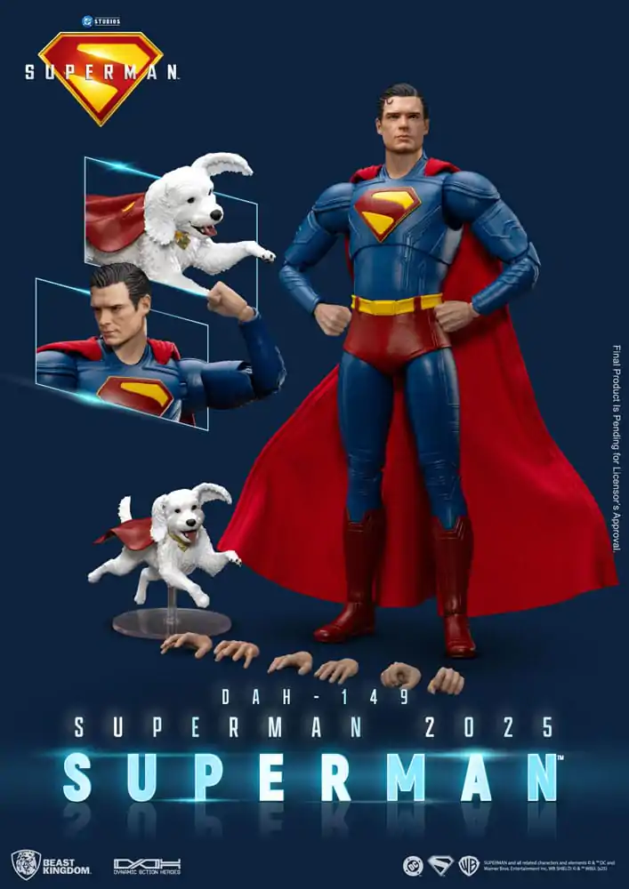 Superman (2025) Figurina de actiune Superman & Krypto 21 cm poza produsului