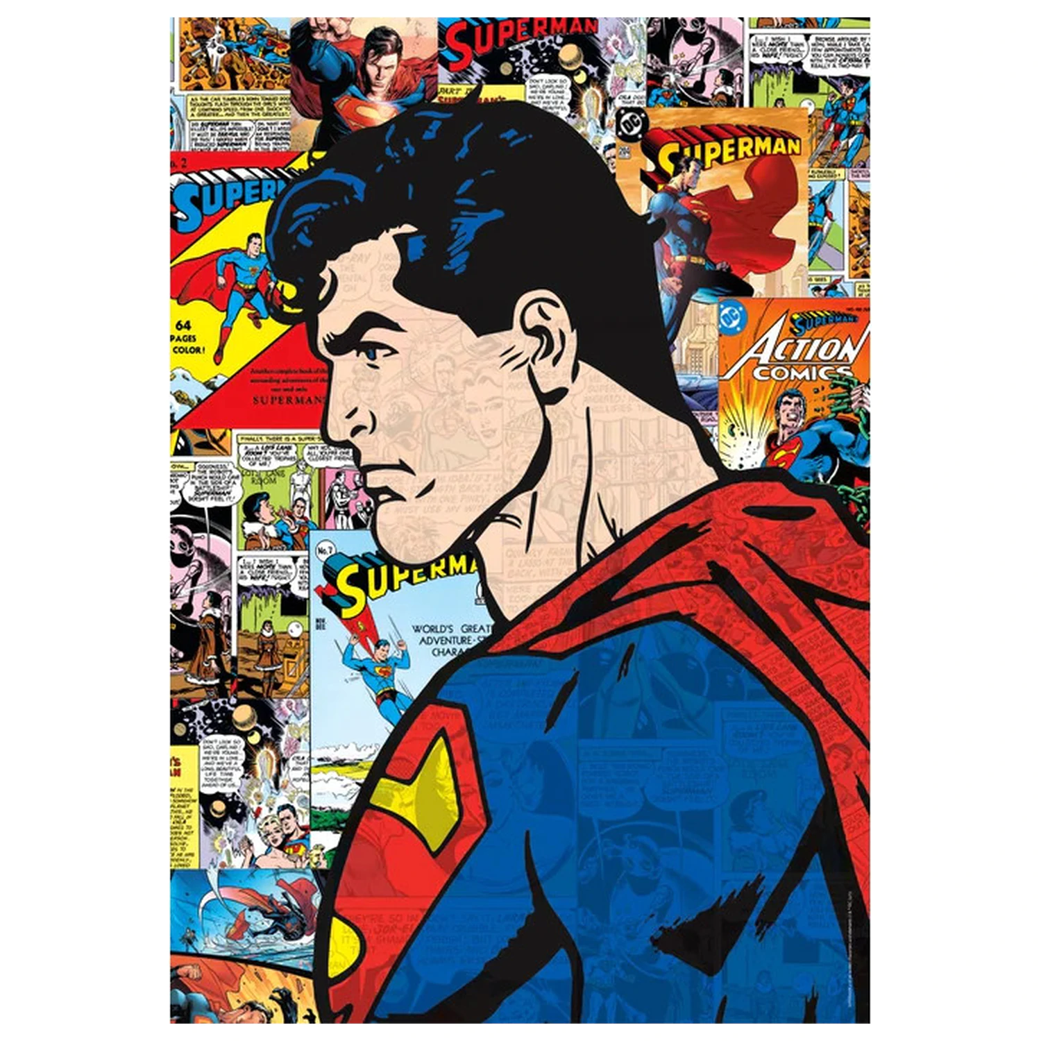 Superman Comic Puzzle compact cu 1000 piese poza produsului