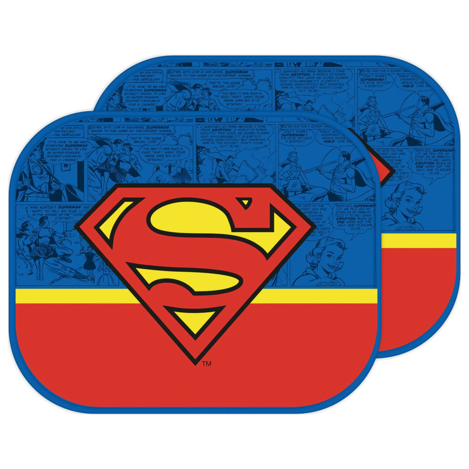 Superman Comic Car Window Sun Shade 2 bucăți poza produsului