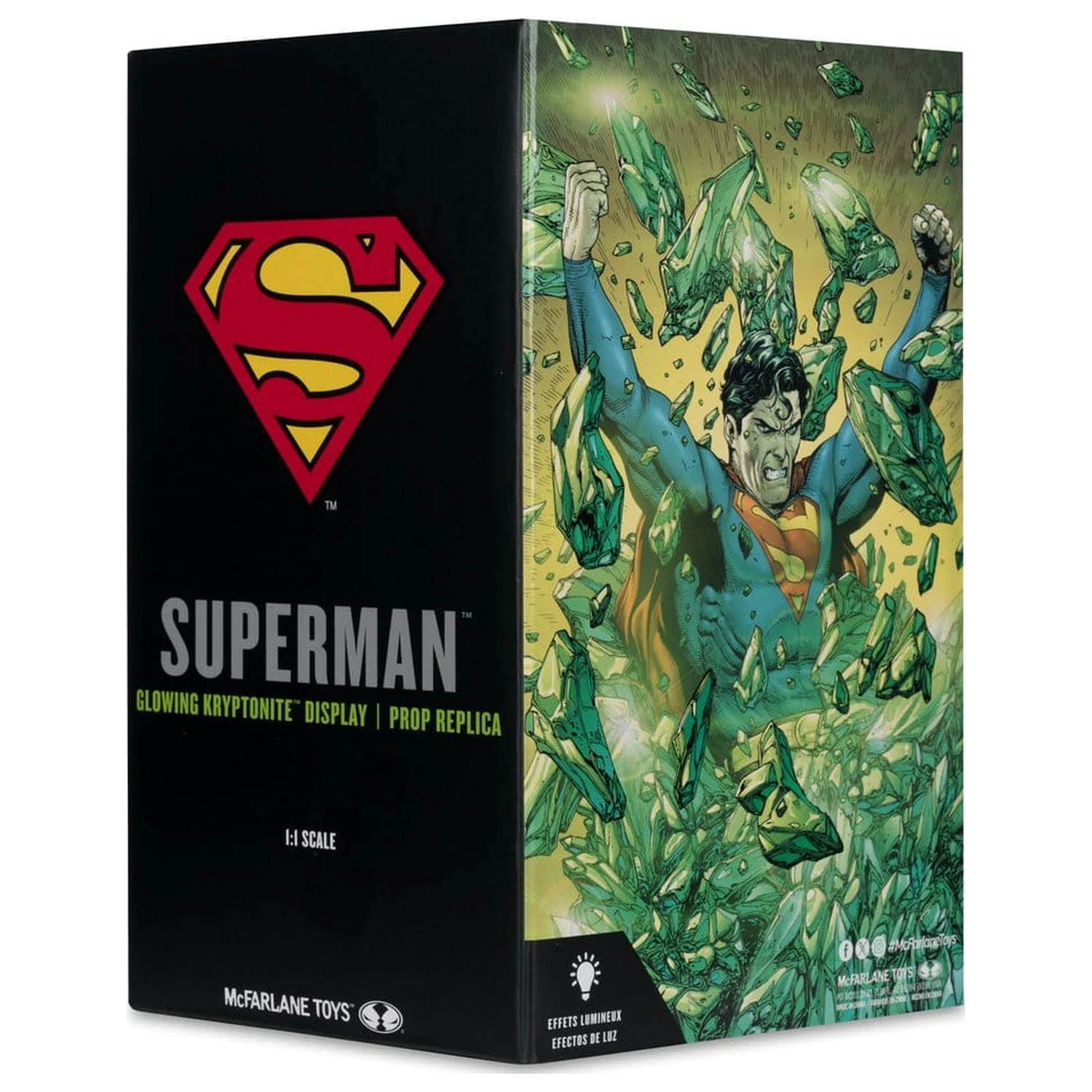Superman DC Direct Replica 1/1 Display Kryptonita (Gold Label) 18 cm poza produsului